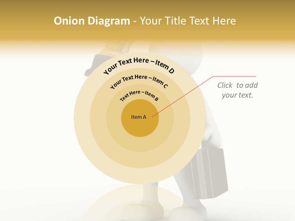 Shape Handle Briefcase PowerPoint Template