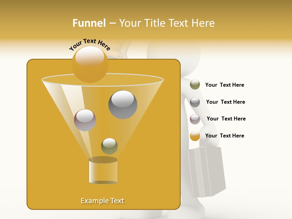 Shape Handle Briefcase PowerPoint Template