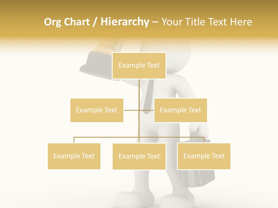 Shape Handle Briefcase PowerPoint Template