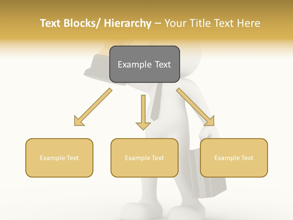 Shape Handle Briefcase PowerPoint Template