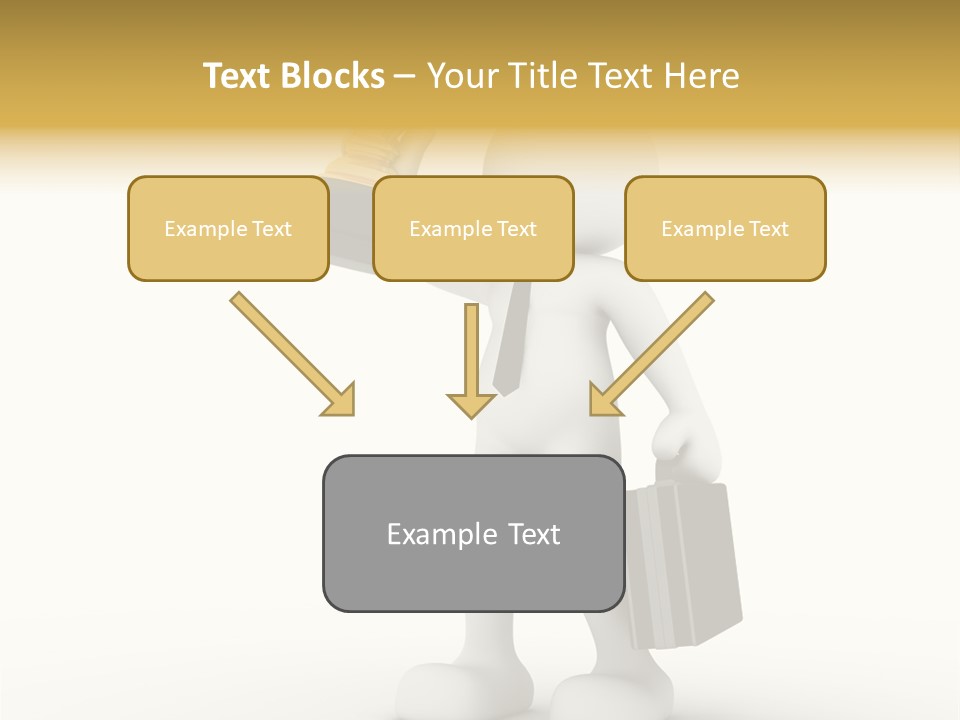 Shape Handle Briefcase PowerPoint Template