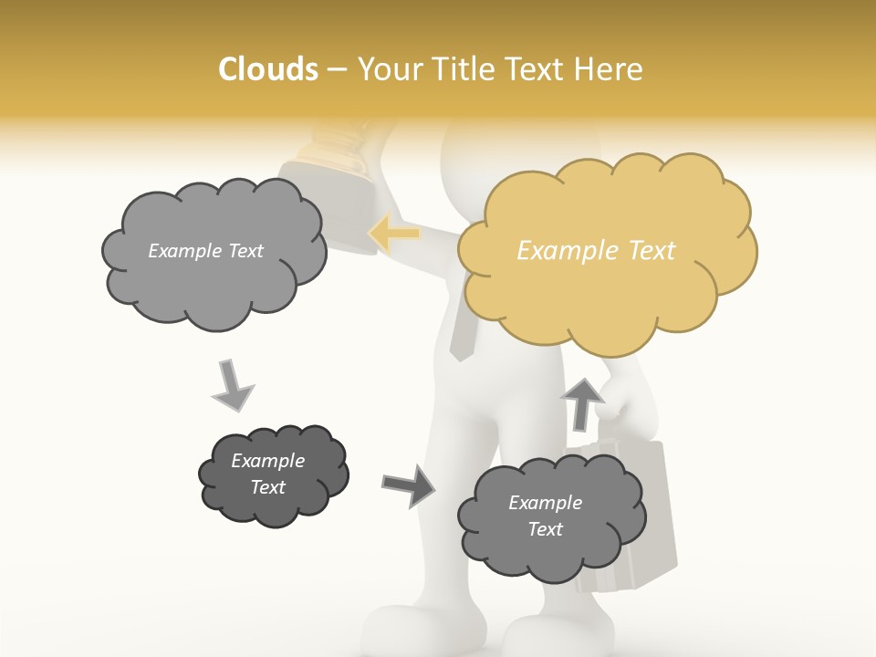 Shape Handle Briefcase PowerPoint Template