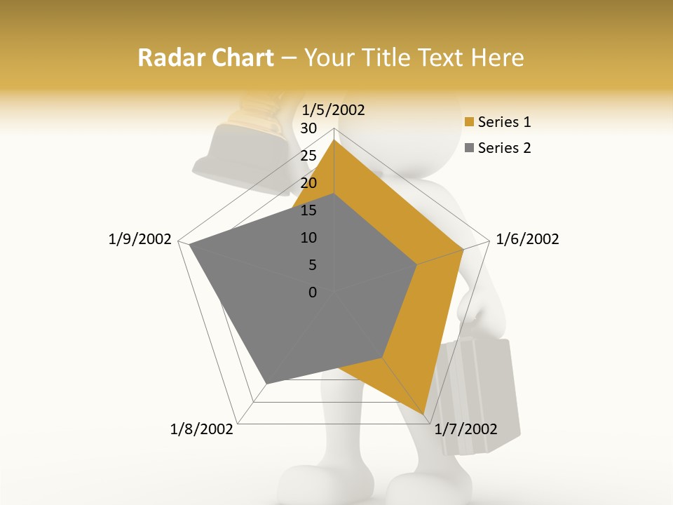 Shape Handle Briefcase PowerPoint Template
