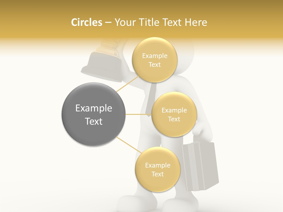 Shape Handle Briefcase PowerPoint Template
