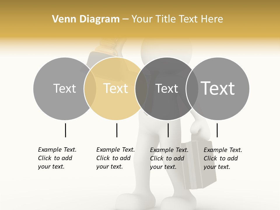 Shape Handle Briefcase PowerPoint Template
