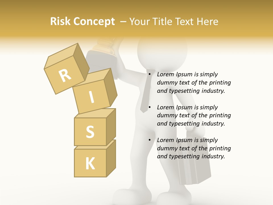 Shape Handle Briefcase PowerPoint Template