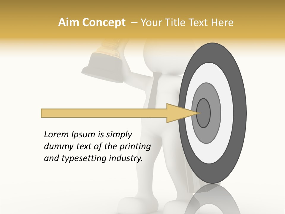 Shape Handle Briefcase PowerPoint Template