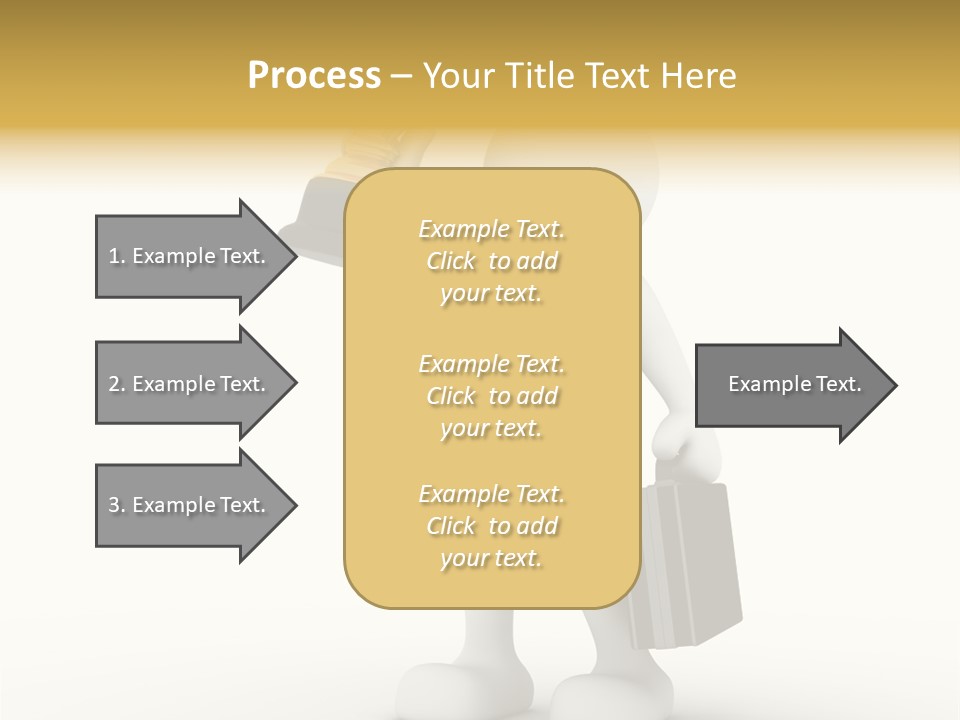 Shape Handle Briefcase PowerPoint Template