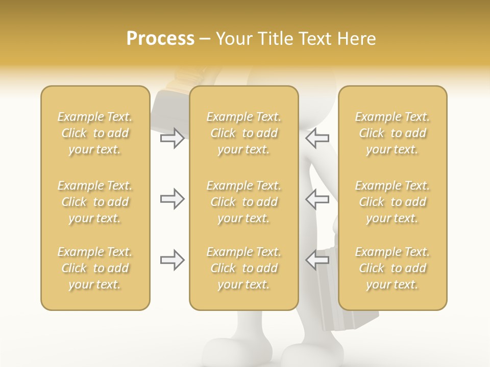 Shape Handle Briefcase PowerPoint Template
