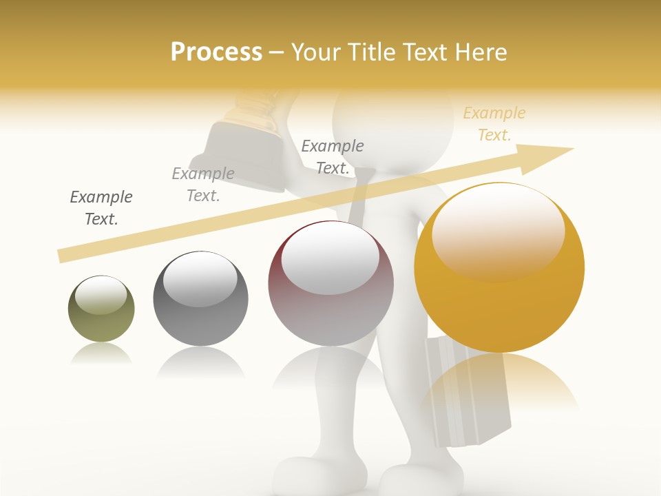 Shape Handle Briefcase PowerPoint Template