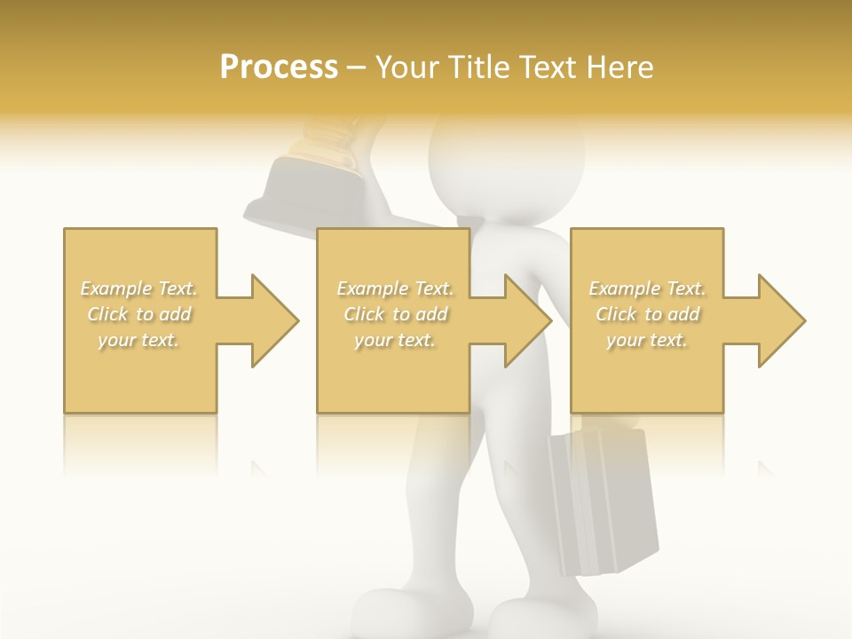 Shape Handle Briefcase PowerPoint Template