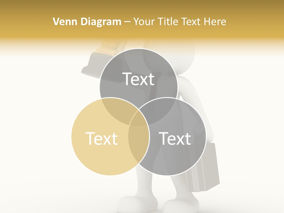 Shape Handle Briefcase PowerPoint Template