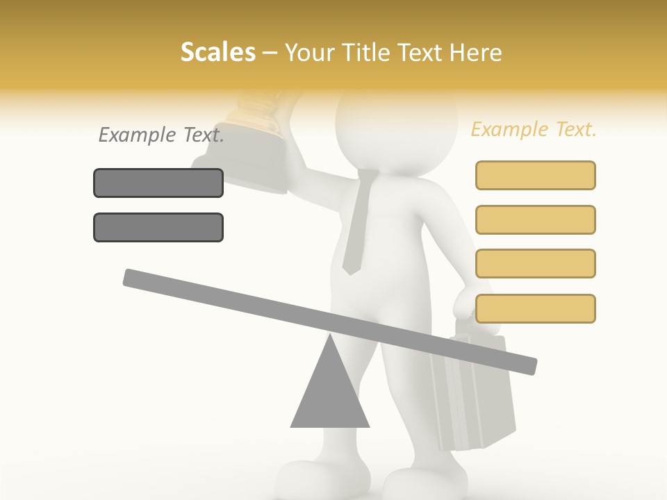 Shape Handle Briefcase PowerPoint Template