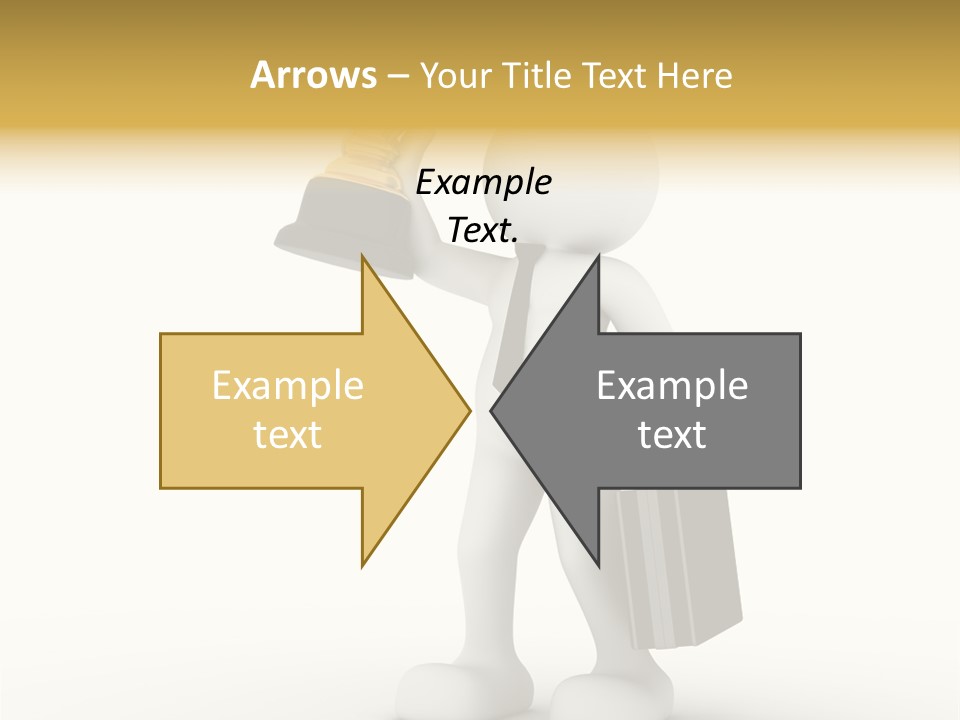 Shape Handle Briefcase PowerPoint Template