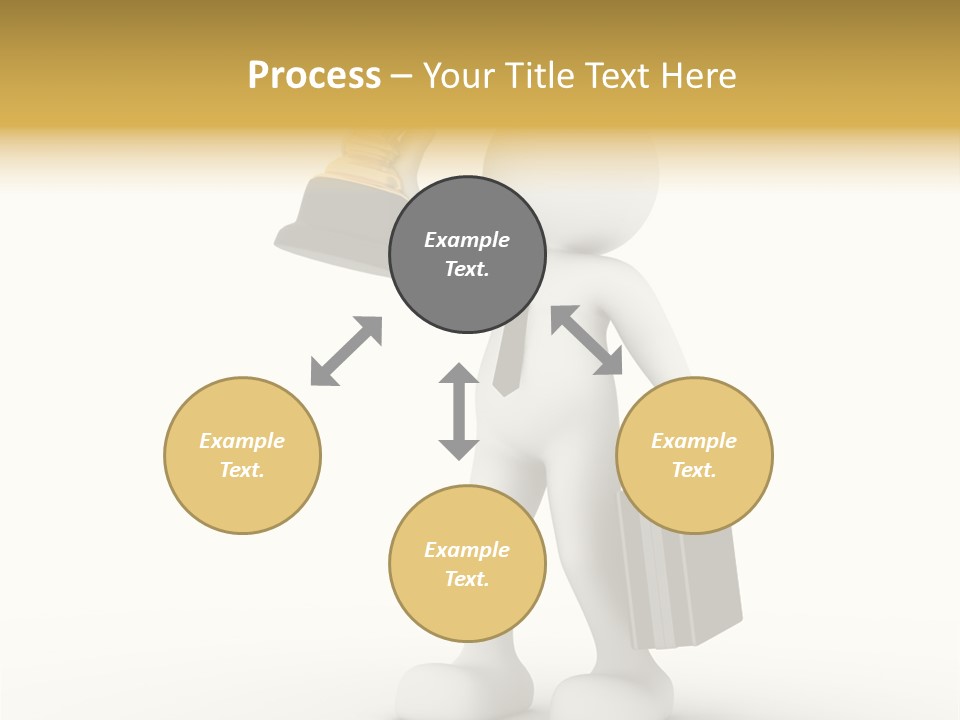 Shape Handle Briefcase PowerPoint Template