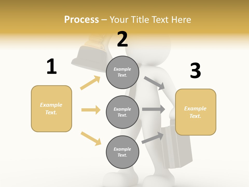 Shape Handle Briefcase PowerPoint Template