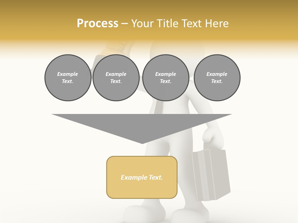 Shape Handle Briefcase PowerPoint Template