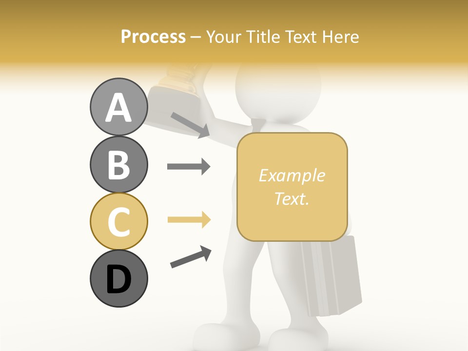 Shape Handle Briefcase PowerPoint Template