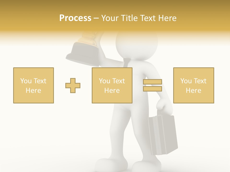 Shape Handle Briefcase PowerPoint Template