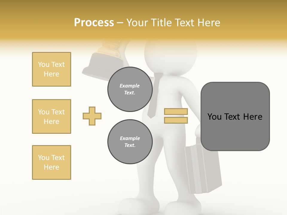 Shape Handle Briefcase PowerPoint Template