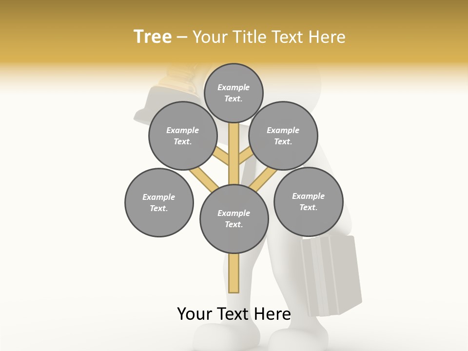 Shape Handle Briefcase PowerPoint Template