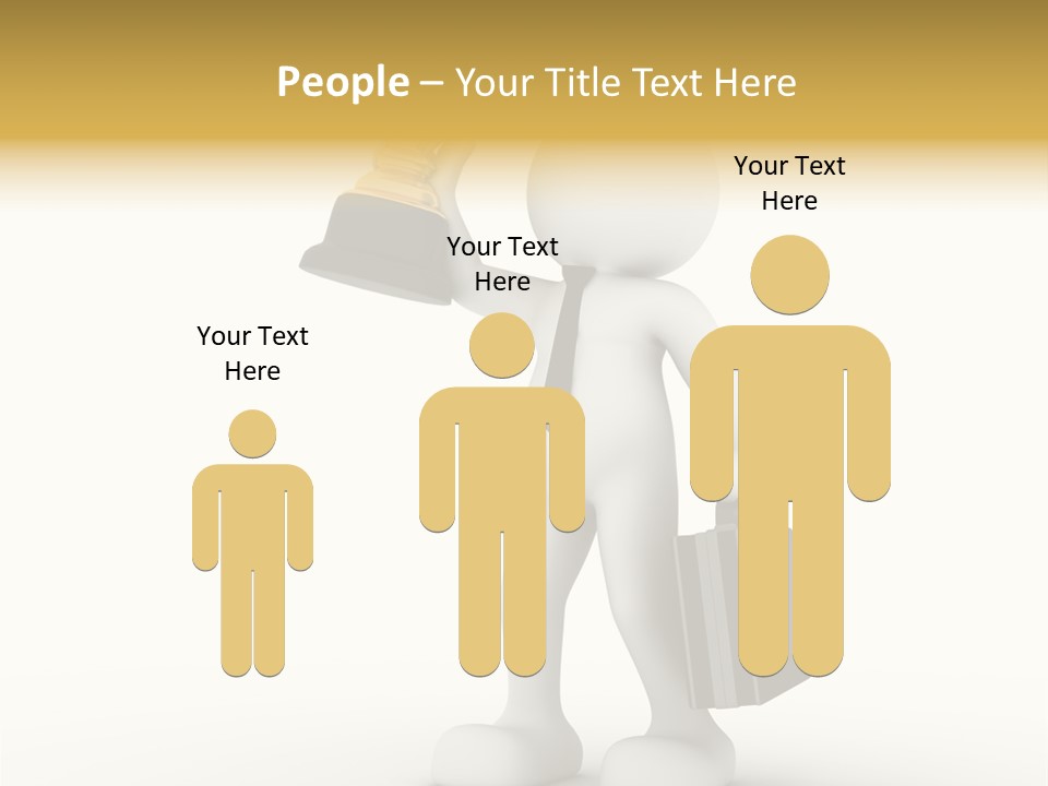 Shape Handle Briefcase PowerPoint Template