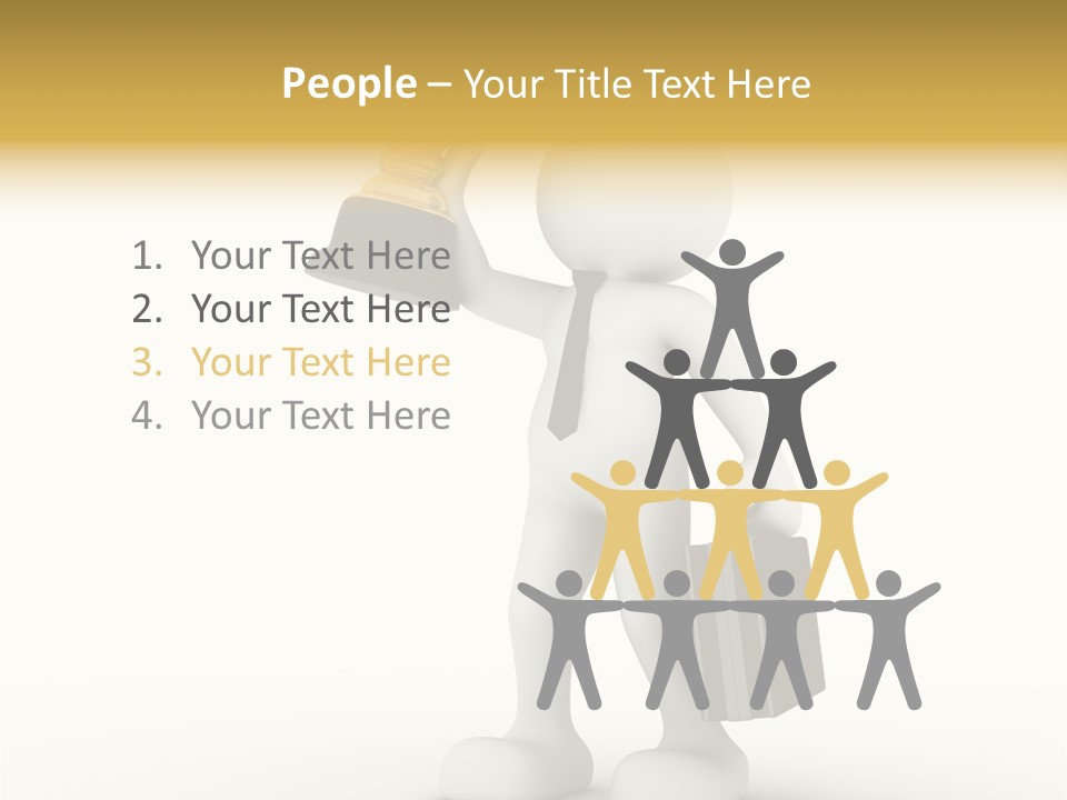 Shape Handle Briefcase PowerPoint Template