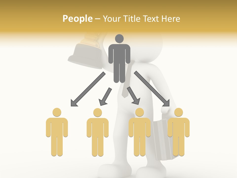 Shape Handle Briefcase PowerPoint Template