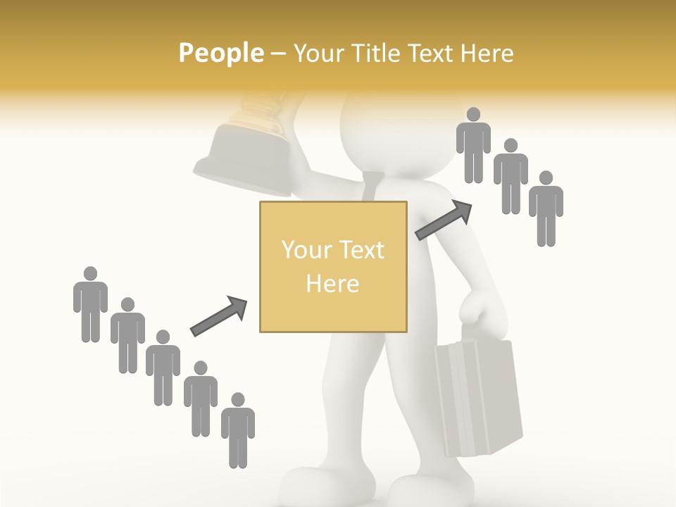 Shape Handle Briefcase PowerPoint Template