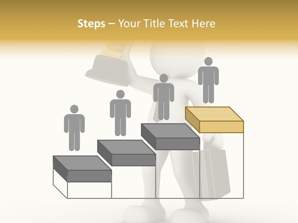 Shape Handle Briefcase PowerPoint Template