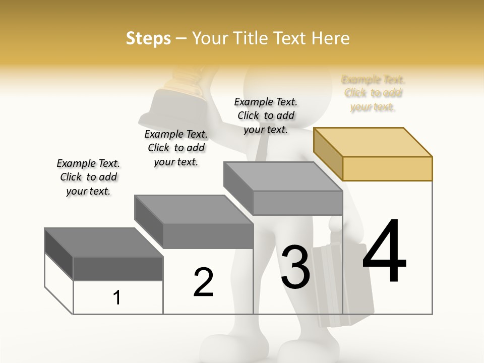 Shape Handle Briefcase PowerPoint Template