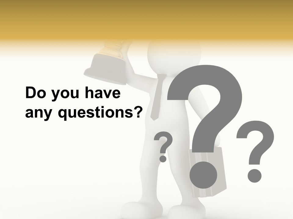 Shape Handle Briefcase PowerPoint Template