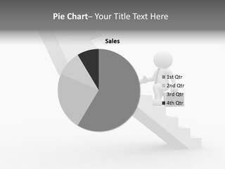 Businessman Progress Briefcae PowerPoint Template