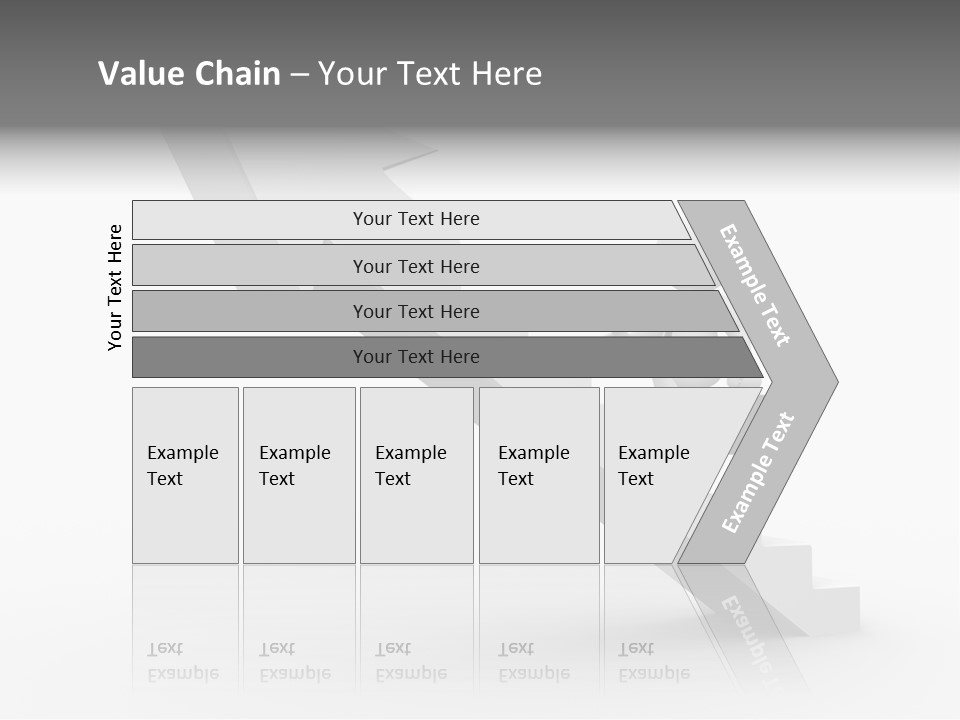 Businessman Progress Briefcae PowerPoint Template