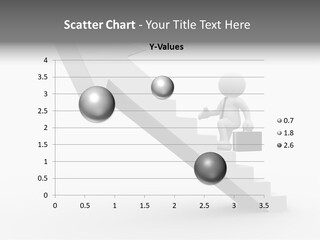 Businessman Progress Briefcae PowerPoint Template