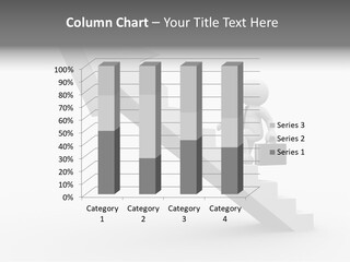 Businessman Progress Briefcae PowerPoint Template