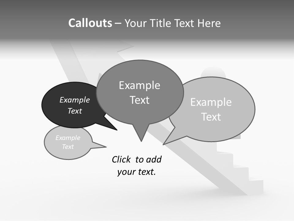 Businessman Progress Briefcae PowerPoint Template