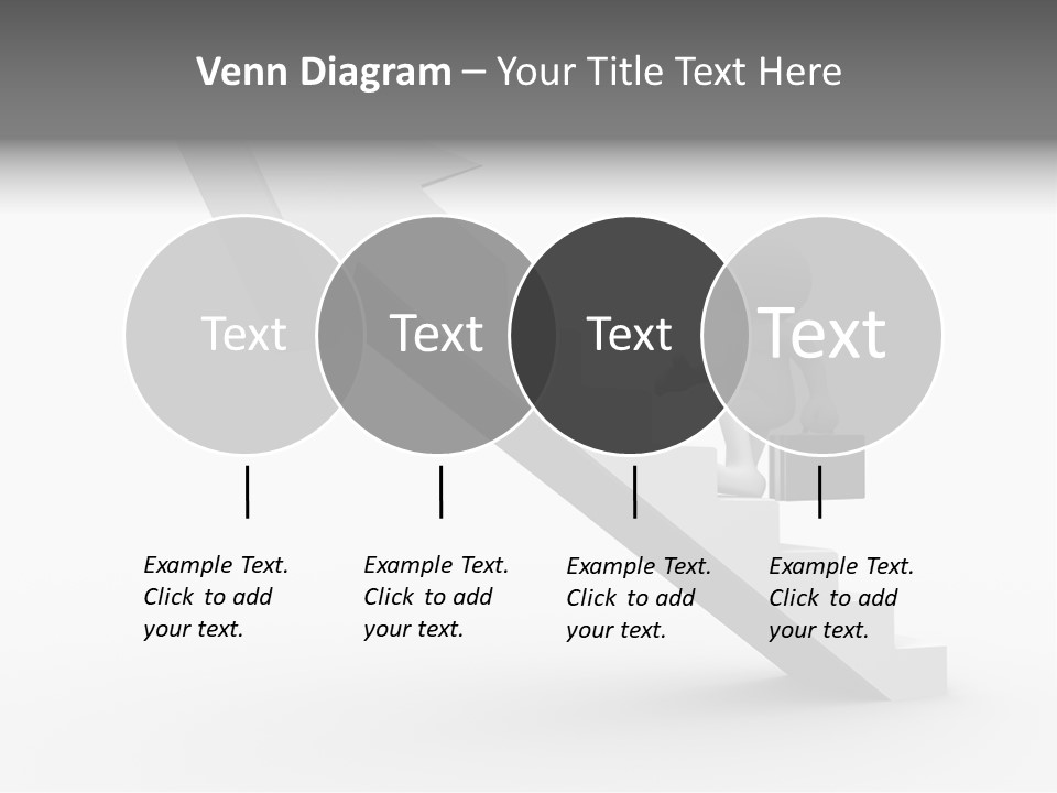 Businessman Progress Briefcae PowerPoint Template