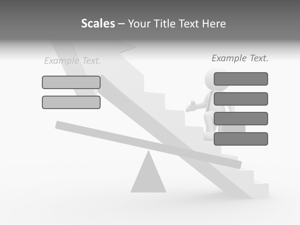 Businessman Progress Briefcae PowerPoint Template