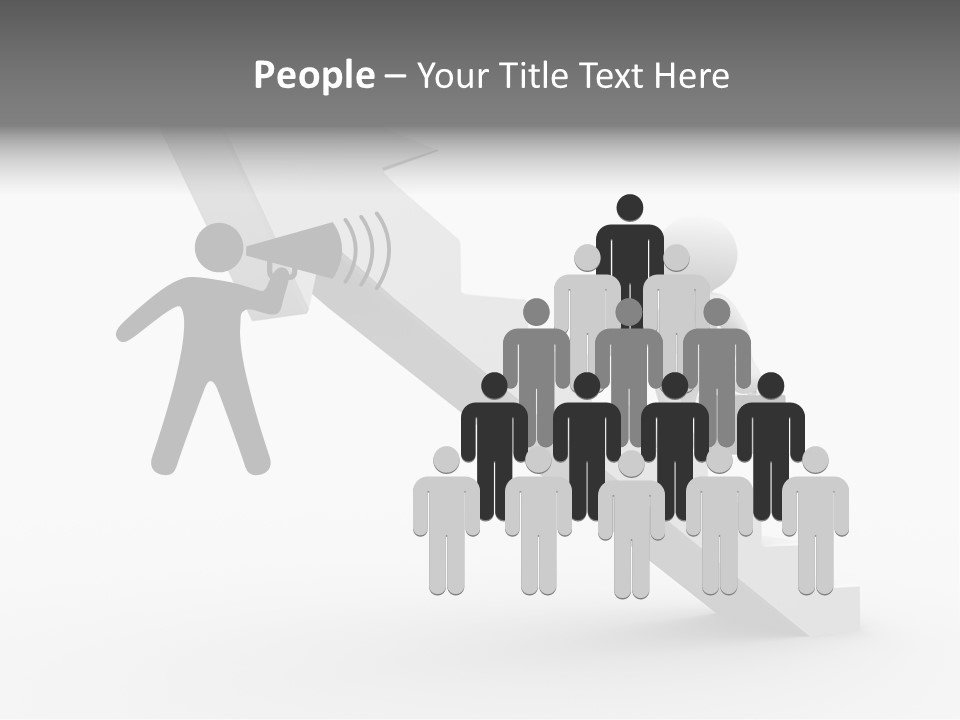 Businessman Progress Briefcae PowerPoint Template