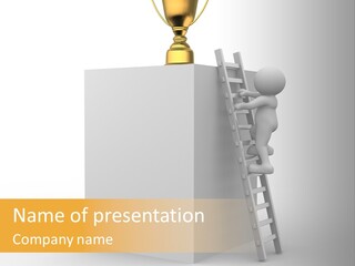 Cover White Award PowerPoint Template