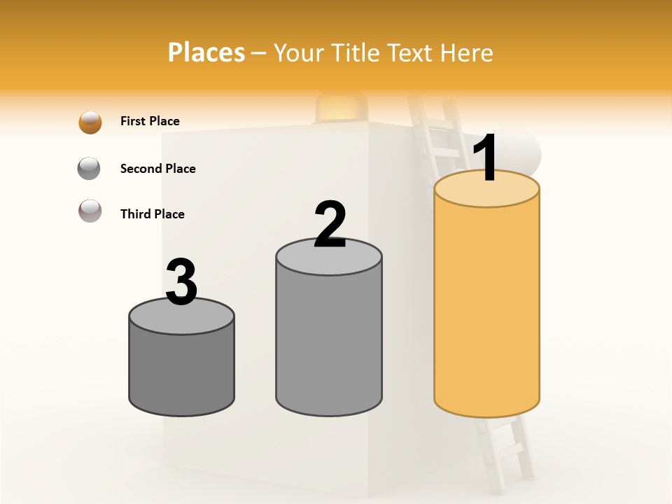 Cover White Award PowerPoint Template