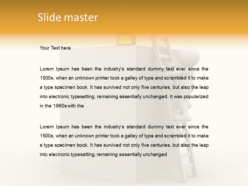 Cover White Award PowerPoint Template