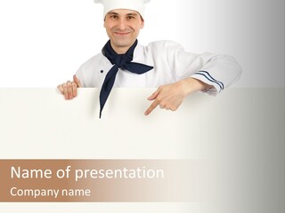 Food Billboard Head PowerPoint Template