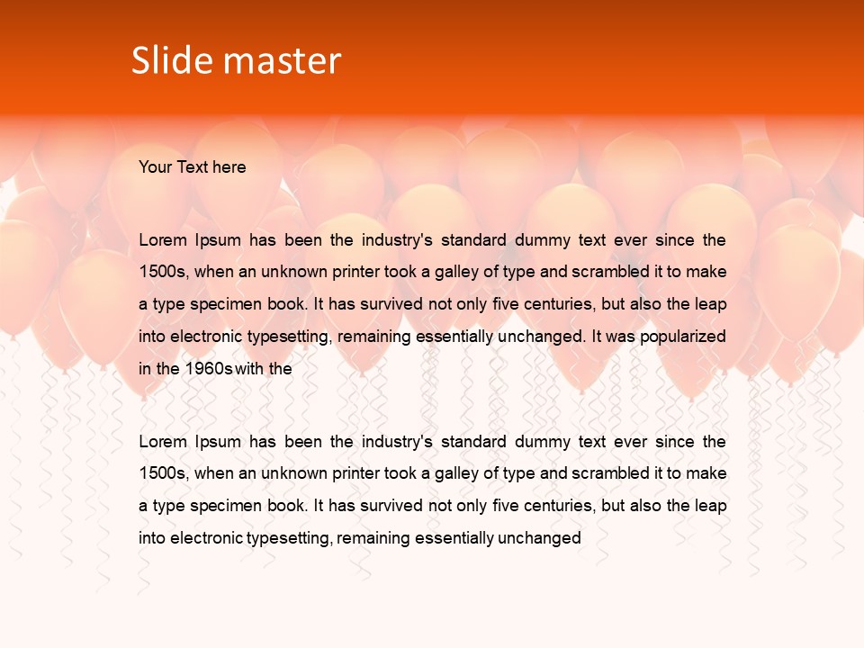 Glossy Air Concept PowerPoint Template