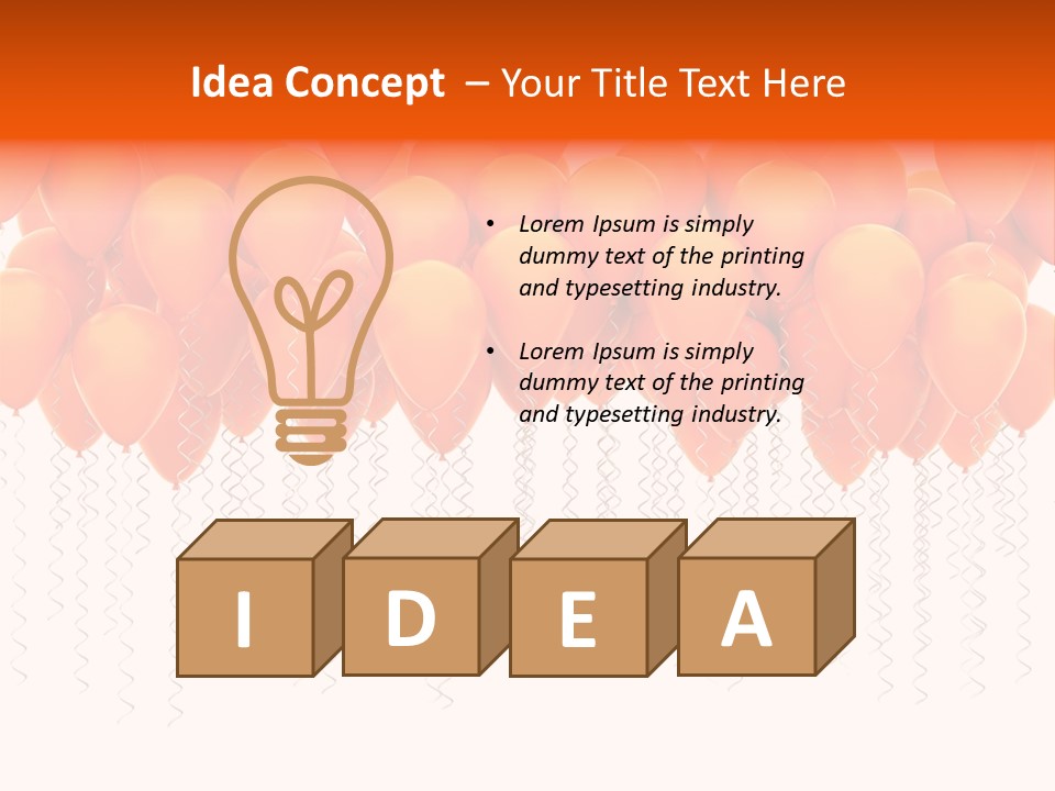Glossy Air Concept PowerPoint Template