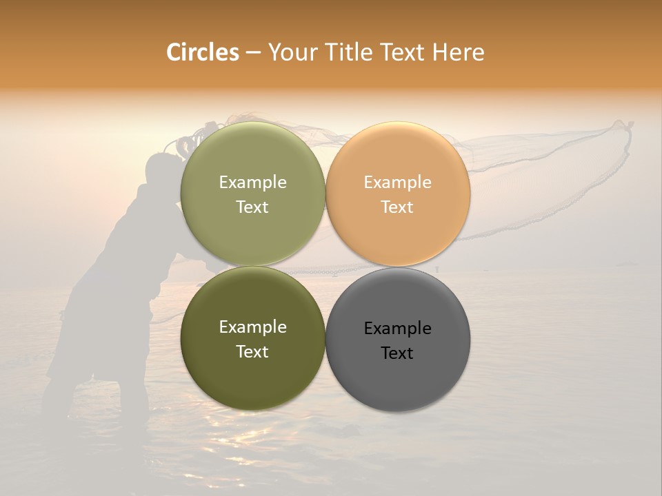 Sunset Bright Man PowerPoint Template