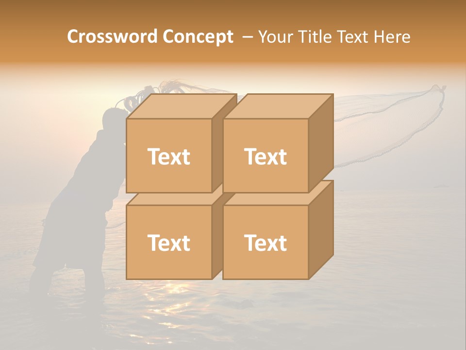 Sunset Bright Man PowerPoint Template