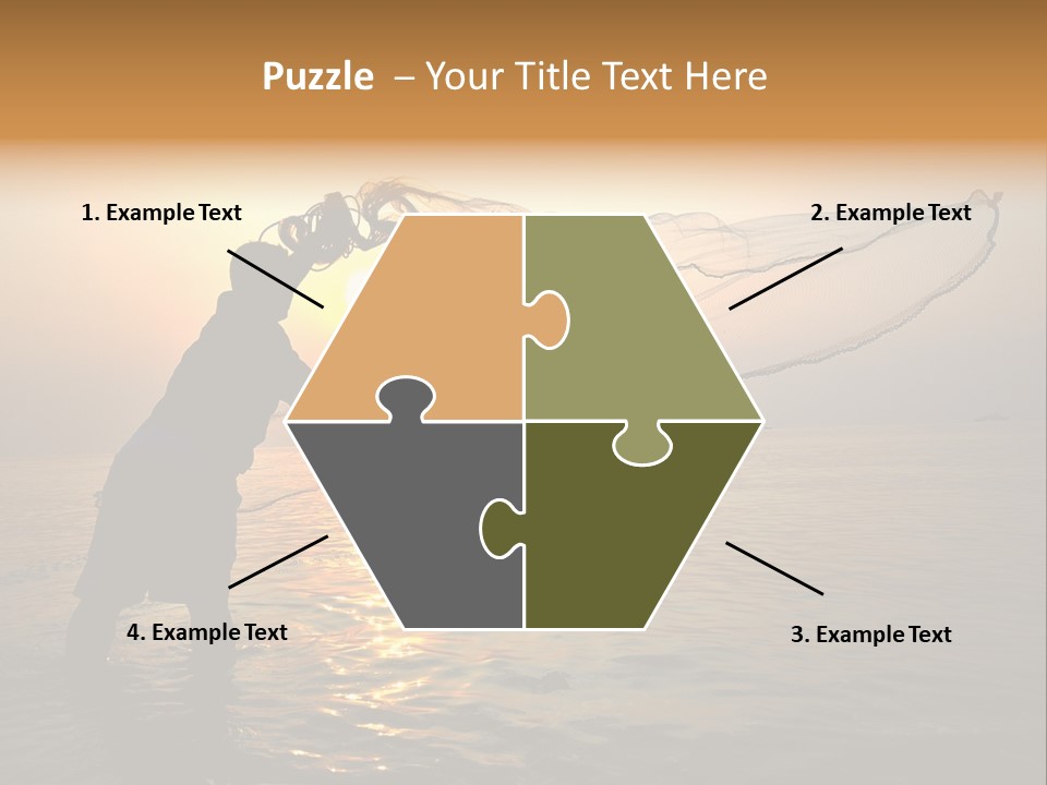 Sunset Bright Man PowerPoint Template