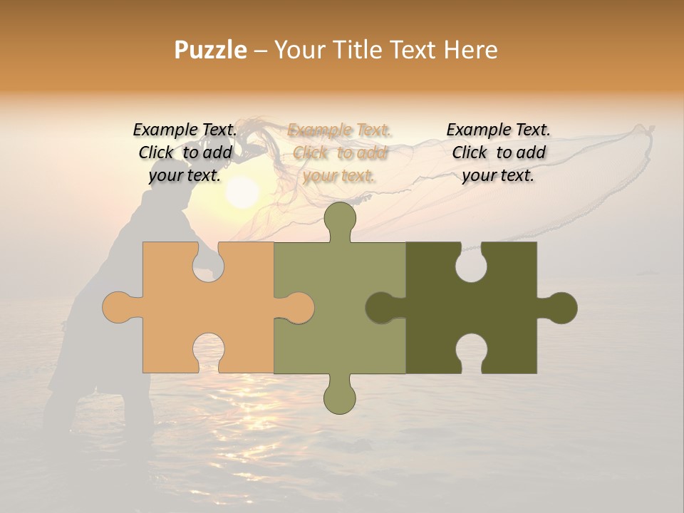 Sunset Bright Man PowerPoint Template